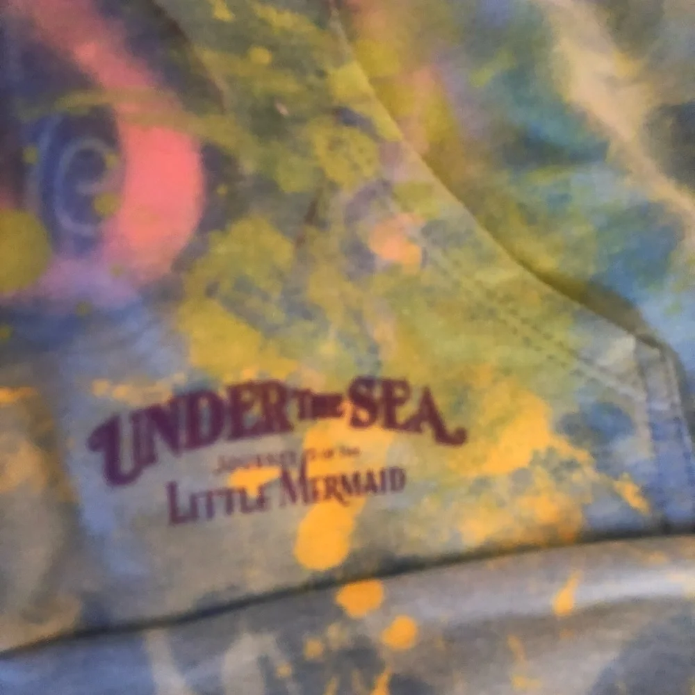 Little mermaid zip up sweat shirt